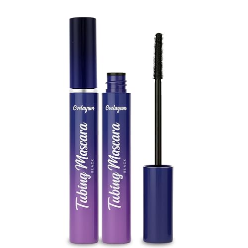 Tubing Mascara Schwarz 2 er Pack –– Wimperntusche für Long Lash Extension Effect, Länge & Volumen, Wasserfeste Mascara Schwarz Tubing Mascara Schwarz 2 er Pack –– Wimperntusche für Long Lash Extension Effect, Länge & Volumen, Wasserfeste Mascara Schwarz von Evdayam
