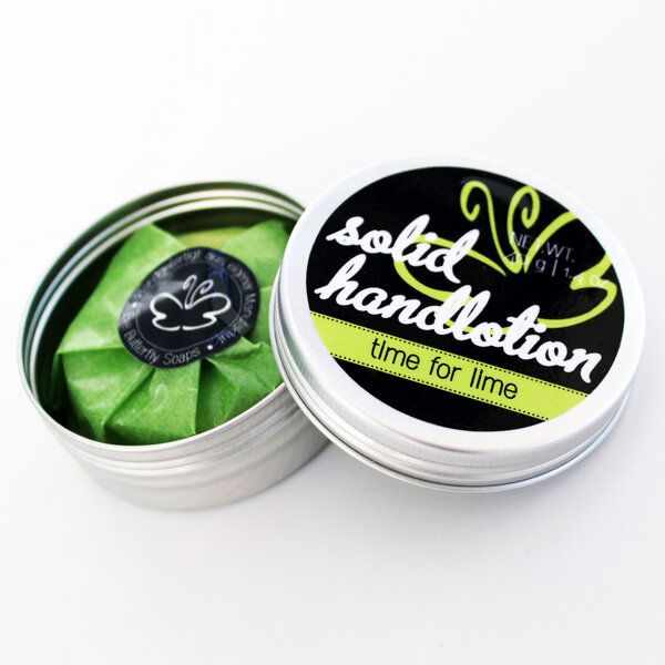 Eve Butterfly Soaps Feste Handcreme Handzahm "Time for Lime" von Eve Butterfly Soaps