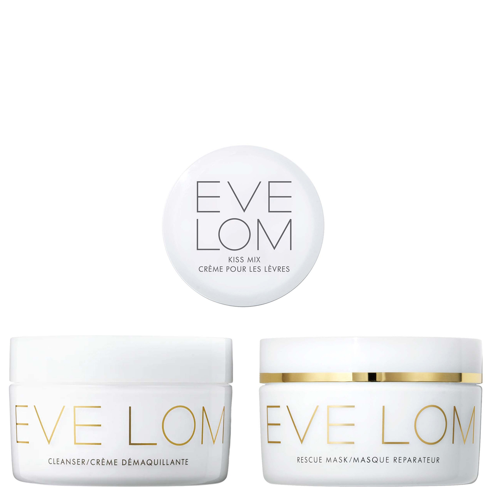 Eve Lom Cleanser, Rescue Mask & Kiss Mix Lip Protect Trio von Eve Lom