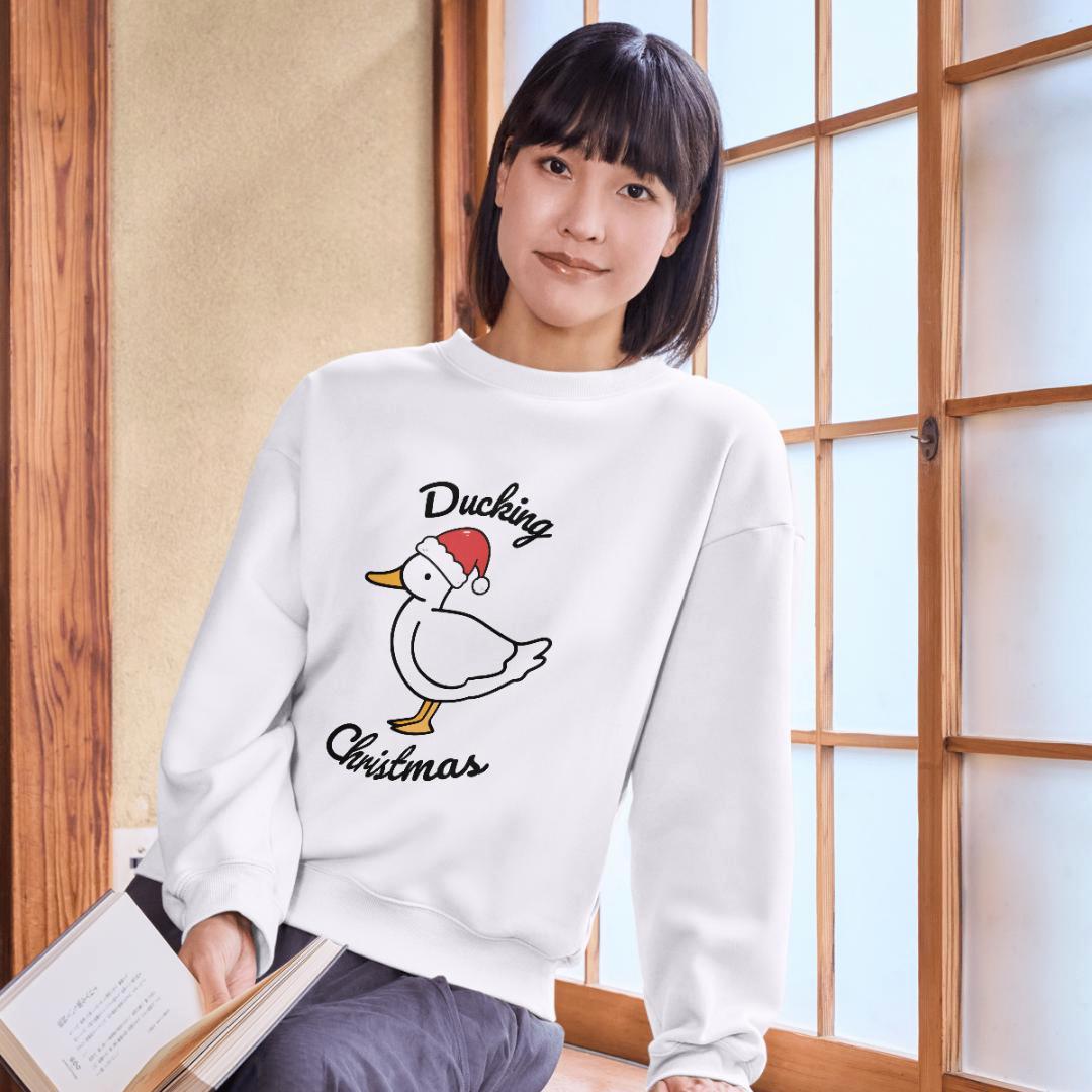 Ducking Christmas/Ducklover Gift/Weihnachtspullover Ente/Entenliebhaber Geschenk/Weihnachtspulli Ente/Süßer Entenpullover/Enten Geschenk von EveliciousShop