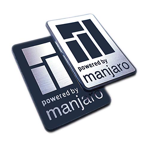 Manjaro Linux Sticker-Set (zwei Embleme) – 35 mm x 25 mm ... von Evelin Logo's