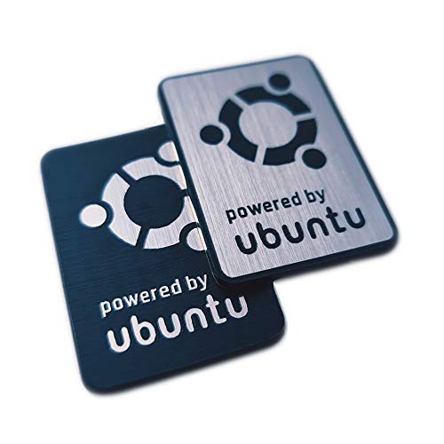 UBUNTU Linux Sticker Set (zwei Embleme) - 35mm x 25mm von Evelin Logo's