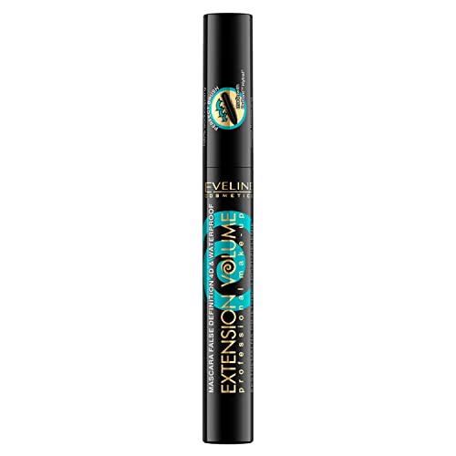 Eveline Cosmetics Volume Extension Waterproof Mascara, wasserfest, 10 ml, Schwarz von Eveline Cosmetics