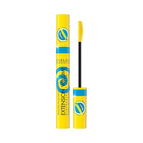 Eveline Cosmetics Extension Volume Mascara - Volumizing & Curling 4D False Definition für dramatische Augen, 10 ml von EVELINE COSMETICS