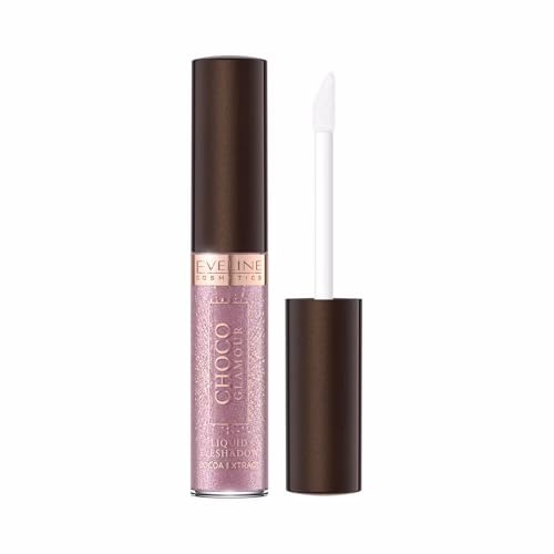 Eveline Cosmetics Choco Glamour Wasserdichter Flüssiger Lidschatten - Lang anhaltend, Schimmer- & Matt-Finish mit Kakaoextrakt von EVELINE COSMETICS