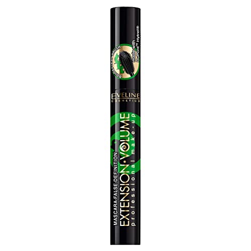 Eveline Cosmetics Extension Volume Mascara Wimperntusche, Verlängerung und Locken, 10 ml, Schwarz von Eveline Cosmetics