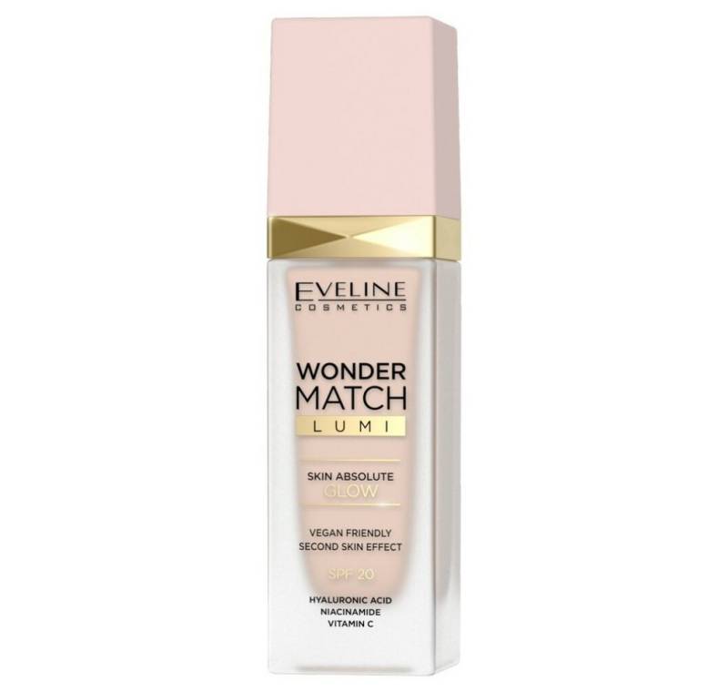 Eveline Cosmetics Foundation Eveline Wonder Match Lumi Leuchtgrundierung Nr. 05 Light 30ml von Eveline Cosmetics