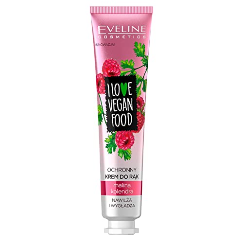Eveline Cosmetics I Love Vegan Food Handcreme Himbeere & Koriander - Schutzende & Glättende Biolipid-Formel 50ml von EVELINE COSMETICS
