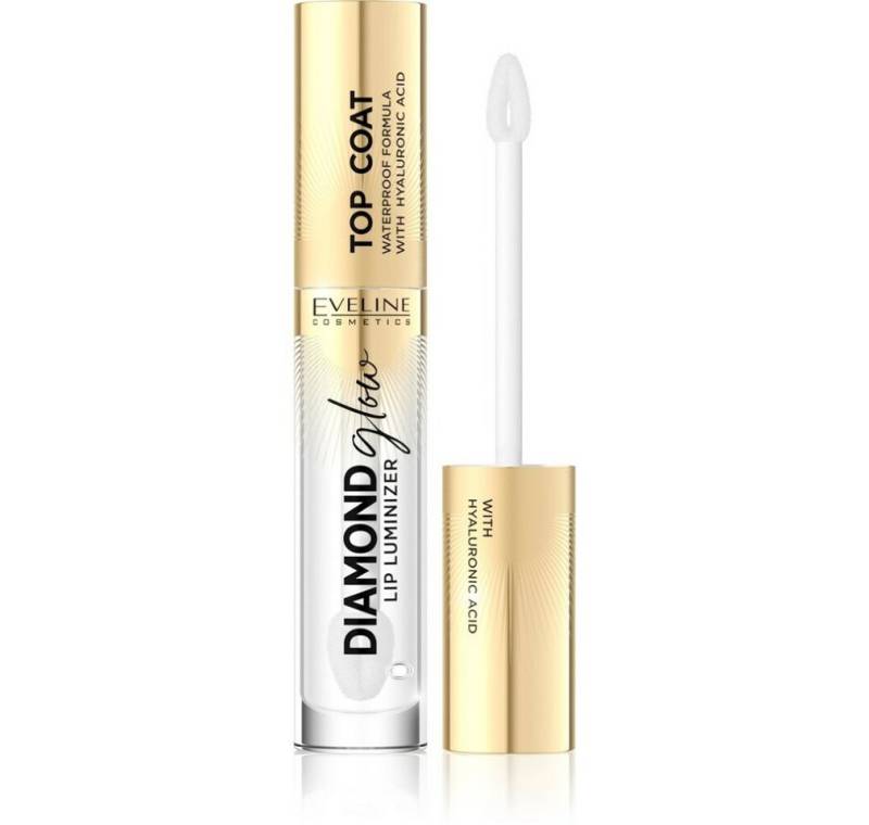 Eveline Cosmetics Lipgloss Diamond Glow Lip Luminizer Top Coat Lipgloss mit Hyaluronsäure von Eveline Cosmetics