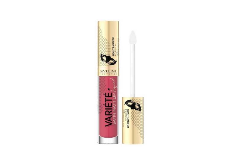 Eveline Cosmetics Lipgloss Eveline flüssiger Lippenstift mit Hyaluronsäure matt Satin von Eveline Cosmetics