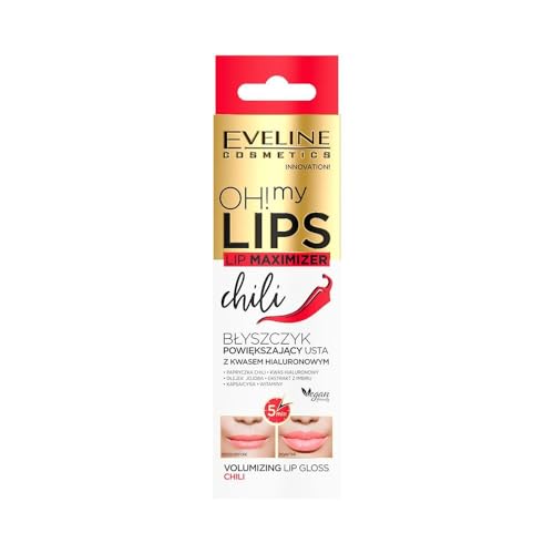 Eveline Cosmetics Oh! My Lips Lip Plumper Gloss mit Hyaluronsäure & Chili-Extrakt - Sofortiges Volumen und Glanzverstärker, 4,5ml von EVELINE COSMETICS