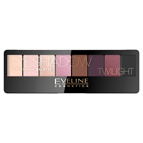 Eveline Cosmetics Professional Eyeshadow Palette, Palette mit 8 Lidschatten, Twilight von Eveline Cosmetics