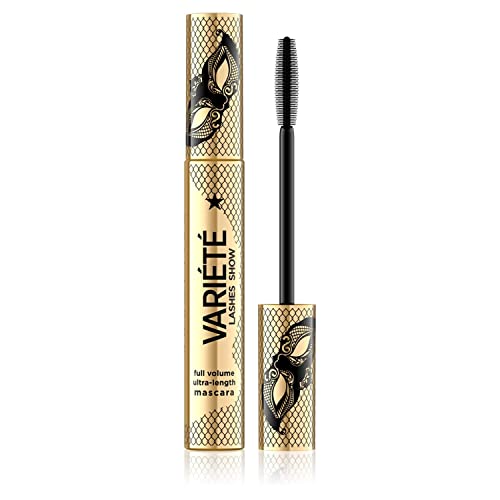 Eveline Cosmetics Variété Mascara, Verdickung und Verlängerung 10 ml, Schwarz von Eveline Cosmetics