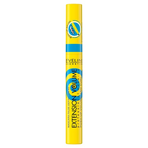 Eveline Cosmetics Extension Volume Mascara - Volumizing & Curling 4D False Definition für dramatische Augen, 10 ml von EVELINE COSMETICS