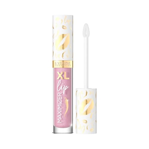 Eveline Cosmetics XL Lip Maximizer Lip Plumping Gloss Nr. 03 - Malediven | Hyaluronsäure, Jojobaöl, Capsaicin-Infusion | Vegane Formel, 4,5 ml von EVELINE COSMETICS