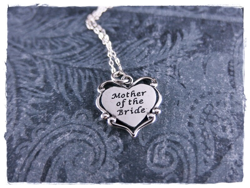 Silber Mutter Der Braut Halskette - Sterling Anhänger An Einer Kabelkette Oder von EvelynMaeCreations