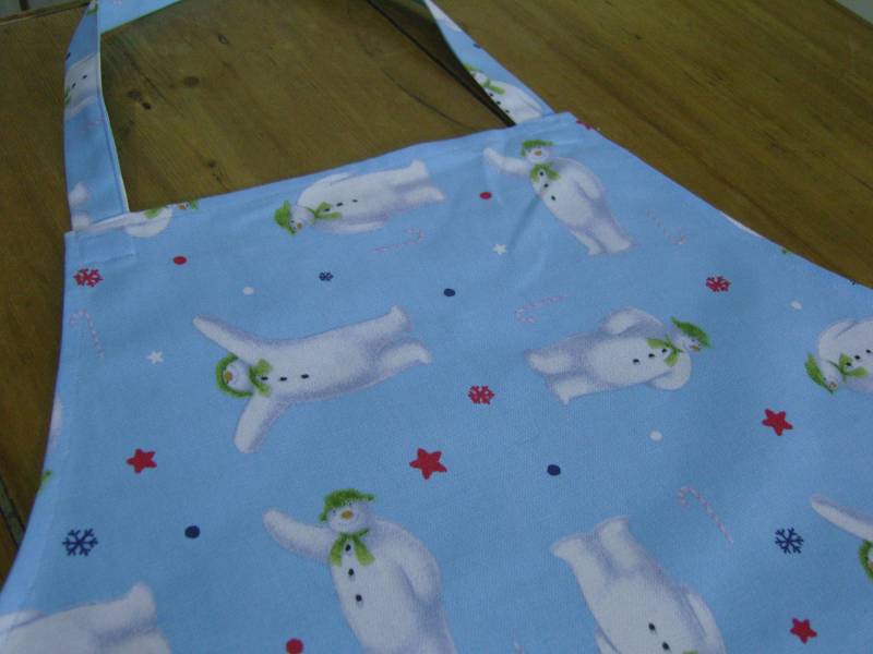 Der Schneemann Stoffschürze von EvelynMaiVintage