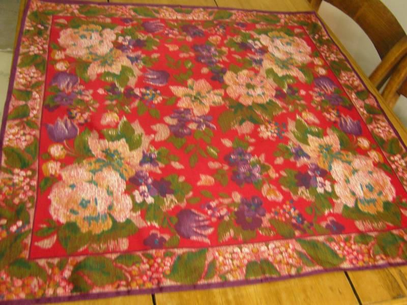 Vintage Krawatte Rack Floral " Kunst Des Schals Schal von EvelynMaiVintage