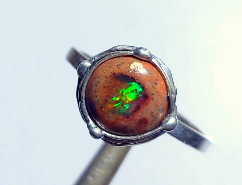 Feuer-Opal Ring - Unikat Mexiko -Männer Und Frauen von EvelyneGOLDSTEIN
