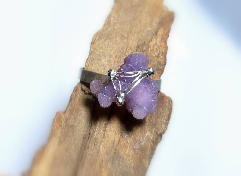 Trauben-Achat-Ring - Unikat Trauben-Achat Indonesien von EvelyneGOLDSTEIN