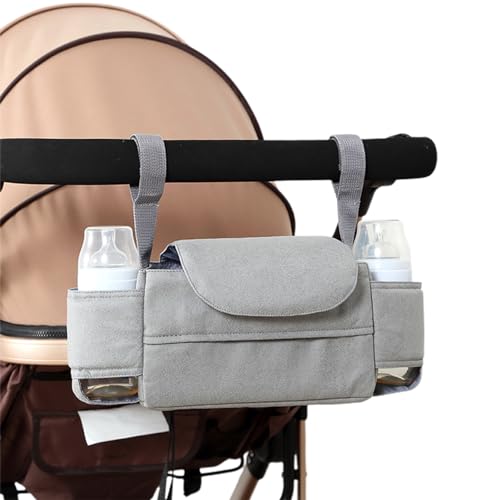 Evember Mehrzweck-Kinderwagen-Wickeltasche mit mehreren Fächern, Outdoor-Pflegezubehör für Windeln, Wasserflasche, Stillflasche, Spielzeug, Handys von Evember