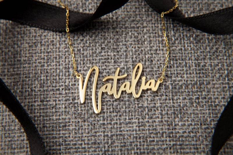 Personalisierte Kursive Namen Halskette Sterling Silber Schreibschrift Personalisierte Kursive Namen Halskette Sterling Silber Schreibschrift von EvenAndEven