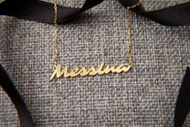 Schreibschrift Sterling Silber Halskette Personalisierter Schmuck Schreibschrift Sterling Silber Halskette Personalisierter Schmuck von EvenAndEven