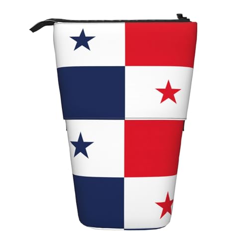 Evengigy Niedliches Federmäppchen mit Panama-Motiv, mit Reißverschluss, verstellbarer Ständer, Stifthalter, lustige Make-up-Tasche, Schwarz , Einheitsgröße, Taschen-Organizer von Evengigy