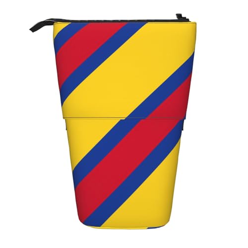 Evengigy Niedliches Federmäppchen mit Reißverschluss, verstellbarer Ständer, lustiger Make-up-Tasche, Schwarz , Einheitsgröße, Taschen-Organizer von Evengigy