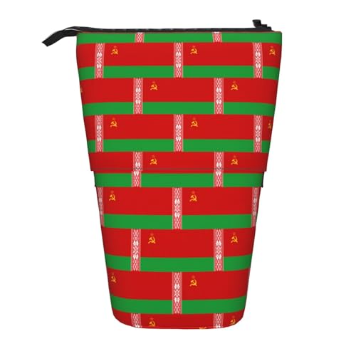 Evengigy Niedliches Federmäppchen mit Reißverschluss und verstellbarem Ständer, lustiger Make-up-Tasche, Schwarz , Einheitsgröße, Taschen-Organizer von Evengigy