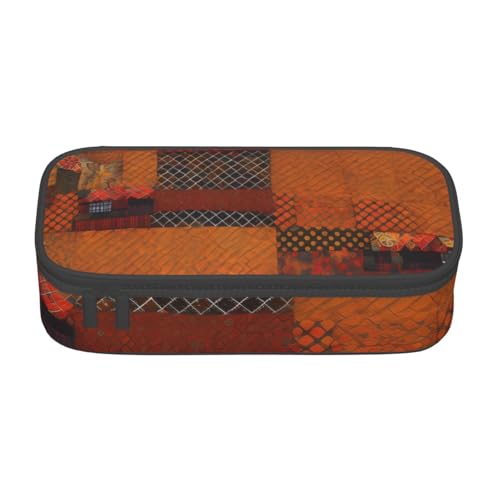 Federmäppchen mit afrikanischem Textil-Patchwork-Druck, tragbares Design, Reise-Make-up-Tasche, Geldbörse, Schwarz , Einheitsgröße, Kosmetiktasche von Evengigy