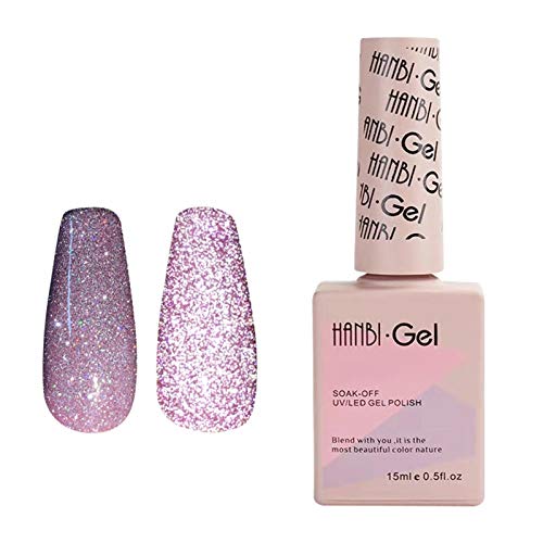 UV LED Gellack Ablösbarer Gel Nagellack Nude Gel Nail Polish Gellack Mehrfarbig Ablösbarer Gel Nagellack Glitzer Set Reflective Glitter UV Gel von Evenlyao