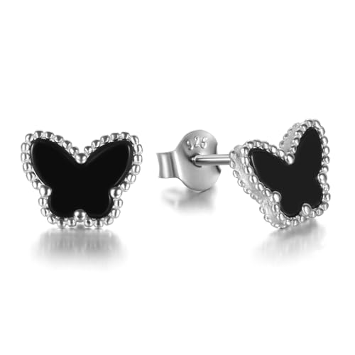Evensee Schmetterling Ohrstecker mit Schwarzem Onyx 925 Silber,Hypoallergener Butterfly Schmuck Ohrringe Edelstein Mode,Beliebte Geschenke für Frauen Geburtstag Valentinstag Weihnachten Hochzeit Evensee Schmetterling Ohrstecker mit Schwarzem Onyx 925 Silber,Hypoallergener Butterfly Schmuck Ohrringe Edelstein Mode,Beliebte Geschenke für Frauen Geburtstag Valentinstag Weihnachten Hochzeit von Evensee