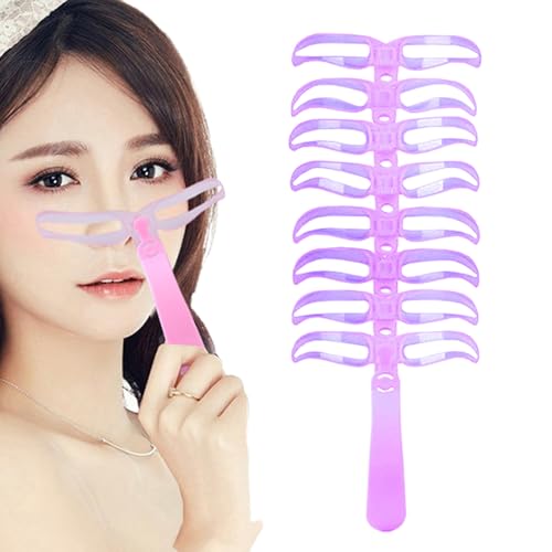 Eventerde Augenbrauen Schablonen Set,Vielseitiges Set Für Augenbrauen Formgebung | Waschbare Tragbare Vorlagen Für Damen Bühnen Makeup Reisen Party von Eventerde