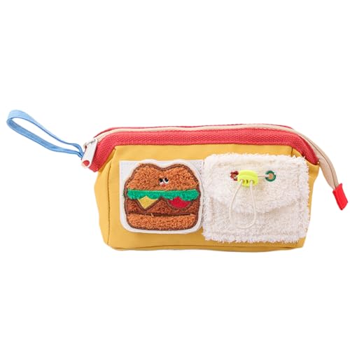 Eventerde Großes Federmäppchen, Stifttasche für Schreibwaren - Niedliches Bären-Federmäppchen, großes Federmäppchen | Cartoon tragbare Stifttasche mit weit öffnender Stifthülle für Schüler und Lehrer von Eventerde