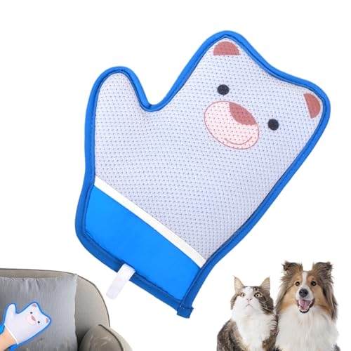 Eventerde Katzenbürsten-Handschuh - Antistatische Haarentfernungs-Handschuhe Für Haustiere | Sanfte Reinigung Für Fellpflege Bad Shampoo Massage Teppich & Kleidung von Eventerde