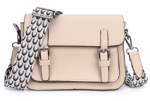 Ever Bloom Damen Crossbody Umhängetasche mit Handyfach, kleine Handtasche mit breitem Taschengurt in Sommerfarben, 262&293:Apricot von Ever Bloom