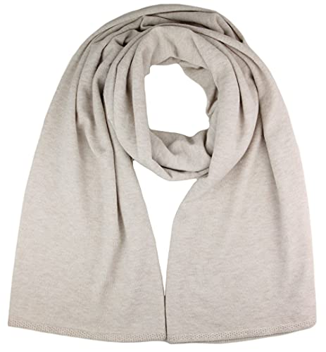Ever Bloom Damen Schal, Strick Schale Lang, Weiches Halstuch, Leichter Winterschal Herbstschal Strickschal für Frauen und Mädchen, Einfarbig 176 * 62cm, Schal Farben:Beige von Ever Bloom
