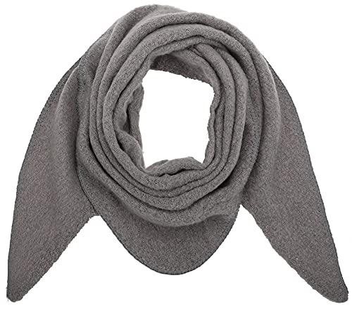 Ever Bloom Damen Schal XXL, Flauschige Weiche Dreieck Schale, Poncho, Dreieckstuch Strickschal Halstuch für Frauen und Mädchen Lang Kuschelig, Einfarbig 190 * 80 cm, Schal Farben:Dunkel Grau von Ever Bloom