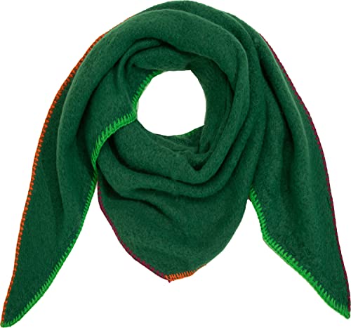 Ever Bloom Damen Schal XXL, Flauschige Weiche Dreieck Schale, Poncho, Dreieckstuch Strickschal Halstuch für Frauen und Mädchen Lang Kuschelig, Einfarbig 190 * 80 cm, Schal Farben:Grün New von Ever Bloom