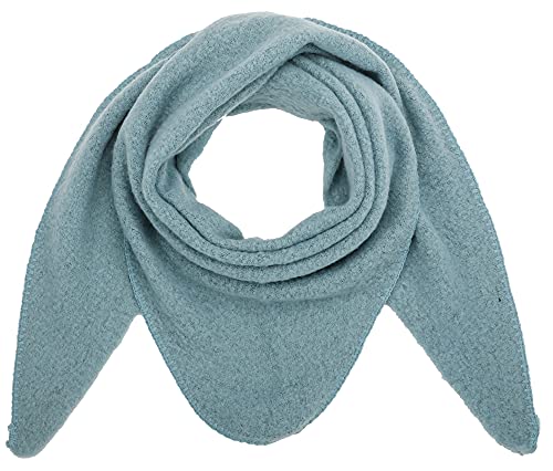 Ever Bloom Damen Schal XXL, Flauschige Weiche Dreieck Schale, Poncho, Dreieckstuch Strickschal Halstuch für Frauen und Mädchen Lang Kuschelig, Einfarbig 190 * 80 cm, Schal Farben:Türkis von Ever Bloom