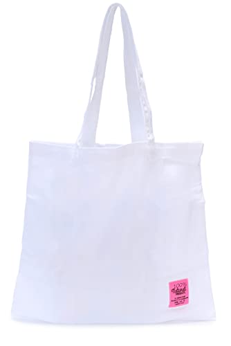 Ever Bloom Damen Shopper faltbare wiederverwendbare Baumwolle Einkaufstasche XXL leichtes Jutebeutel Schultertasche Stofftasche, Tasche Farben:Weiß von Ever Bloom