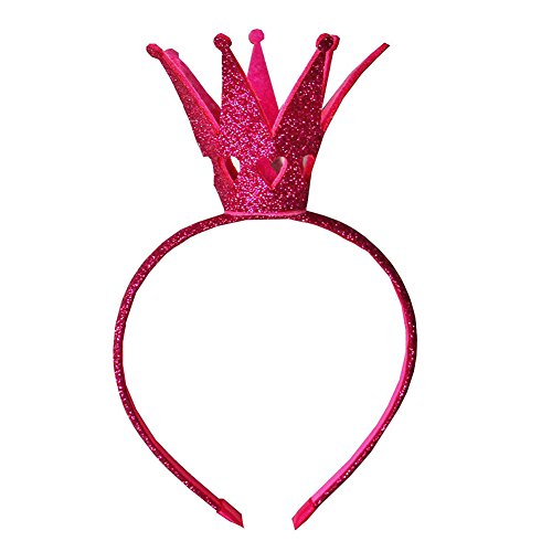 Ever Fairy® Mädchen Shiny Crown Haarband Prinzessin Mädchen Krone Stirnband Hochzeit (Rosa) von Ever Fairy