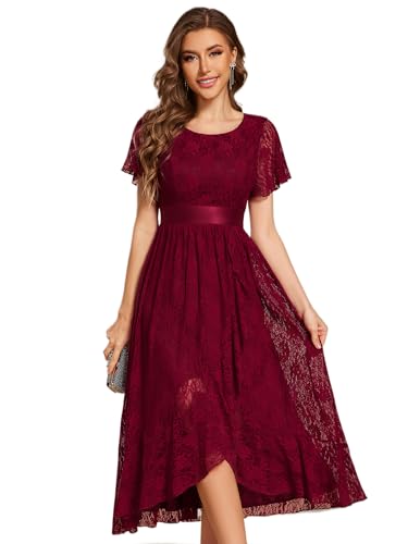 Ever-Pretty Abendkleider Damen Lang Rundhalsausschnitt Brautjungfernkleid Midi Ballkleider Chiffon V-Ausschnitt Cocktailkleid Kurze Ärmel Burgund 44 Ever-Pretty Abendkleider Damen Lang Rundhalsausschnitt Brautjungfernkleid Midi Ballkleider Chiffon V-Ausschnitt Cocktailkleid Kurze Ärmel Burgund 44 von Ever-Pretty