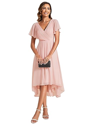 Ever-Pretty Abendkleider Elegant für Hochzeit Chiffon A-Linie Brautjungfernkleid Festliche Kleider Rosa 48 Ever-Pretty Abendkleider Elegant für Hochzeit Chiffon A-Linie Brautjungfernkleid Festliche Kleider Rosa 48 von Ever-Pretty