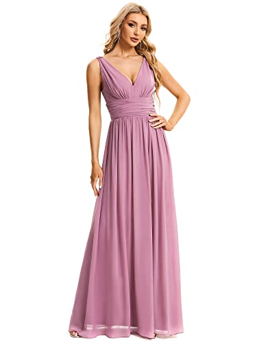 Ever-Pretty Damen A-Linie V-Ausschnitt Elegant Empire Chiffon BallkleiderOrchidee 50 Ever-Pretty Damen A-Linie V-Ausschnitt Elegant Empire Chiffon BallkleiderOrchidee 50 von Ever-Pretty