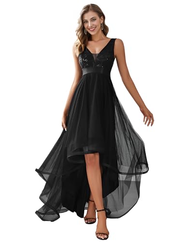 Ever-Pretty Damen V-Ausschnitt A-Linie High Low Empire Tüll Abendkleider Schwarz 50 Ever-Pretty Damen V-Ausschnitt A-Linie High Low Empire Tüll Abendkleider Schwarz 50 von Ever-Pretty