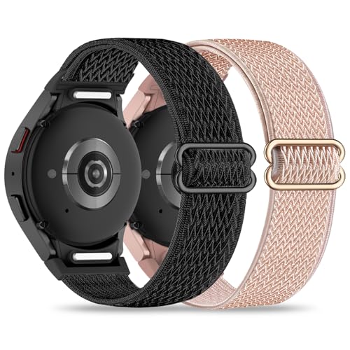 2 Stück Nylon Armband für Samsung Galaxy Watch 7/6/5/4 40mm 44mm, 6 Classic 47mm 43mm, 4 Classic 46mm 42mm, 5 Pro 45mm, FE - One Click Band für Damen/Herren 2 Stück Nylon Armband für Samsung Galaxy Watch 7/6/5/4 40mm 44mm, 6 Classic 47mm 43mm, 4 Classic 46mm 42mm, 5 Pro 45mm, FE - One Click Band für Damen/Herren von EverAct