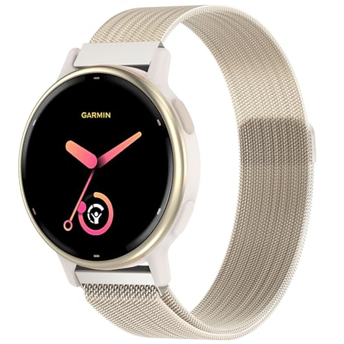 20mm Metall Armband für Garmin Vivoactive 5/3, Vivomove 3/HR/Luxe/Style, Forerunner 55/245/645 Damen Herren,Metall Mesh Edelstahl Ersatzarmband 20mm Uhrenarmband 20mm Metall Armband für Garmin Vivoactive 5/3, Vivomove 3/HR/Luxe/Style, Forerunner 55/245/645 Damen Herren,Metall Mesh Edelstahl Ersatzarmband 20mm Uhrenarmband von EverAct