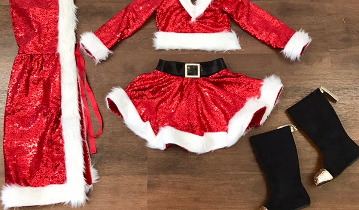 Baby Mädchen Urlaub Nikolaus Weihnachten Tütü Rock Genäht von EverAfterFairytales